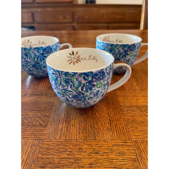 Lilly Pulitzer mug set of 3 - Picture 2 of 8
